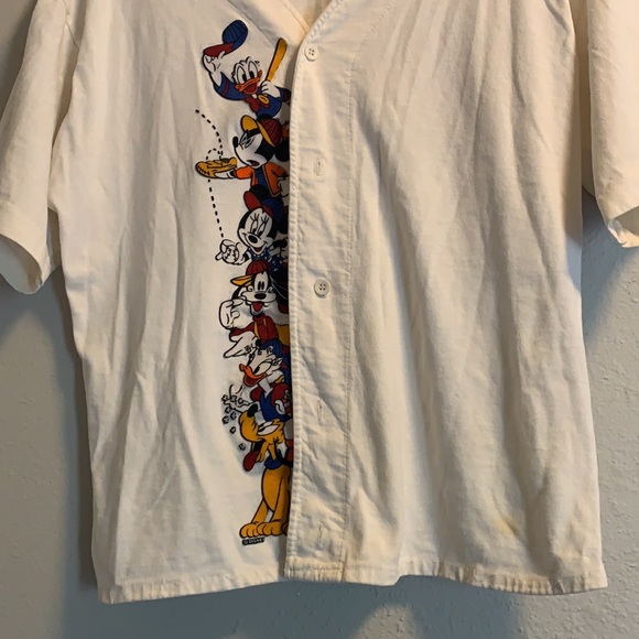 80s Disney x Oregon ducks velva sheen shirt - Picture 2 of 5